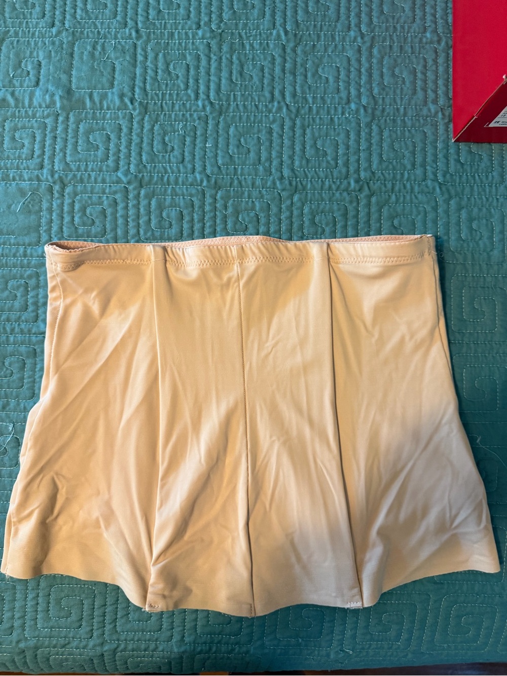 High-Waist Shaping Slip Skirt in Cream